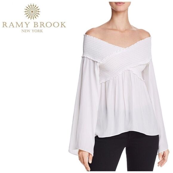 Ramy Brook by Martha Hunt Liza blouse. Ivory. NWOT - Picture 1 of 6